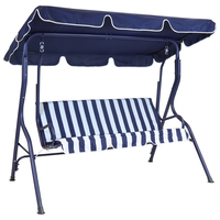 2 Seater Garden Swing Seat / Hammock – Blue Stripe