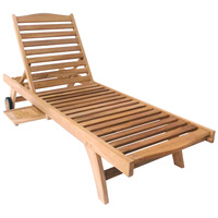 Premium Teak Garden Sun Lounger