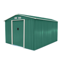 Metal Garden Shed Green 8ft x 10ft