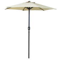 2m Patio Market Garden Parasol Beige