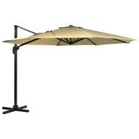 3.5m X-Large Hanging Banana Parasol Parasol - Beige