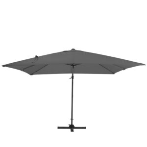 3 x 3M Wide Garden Parasol Outdoor Hanging UV Resistant and Waterproof Umbrella for Patio