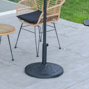 3M Sunshade Parasol Backyard Garden Tilt Umbrella with Crank