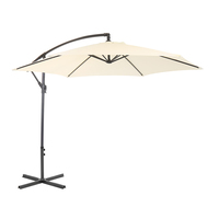 3m Hanging Banana Cantilever Garden Parasol – Cream