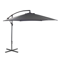 3m Hanging Banana Cantilever Garden Parasol – Grey