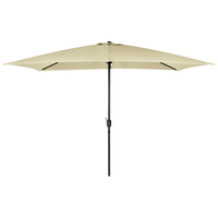 3m x 2m Rectangular Garden Parasol - Beige