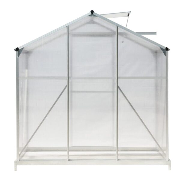 Aluminium Hobby Greenhouse with Window Opening With Base/Without Base