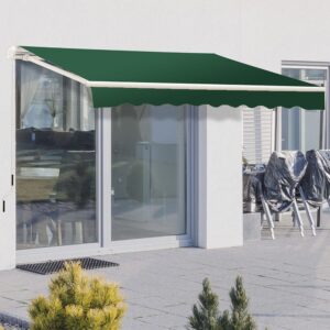 6ft/ 8ft/ 9ft/ 11ft/ 13ft Outdoor Retractable Patio Manual Shelter Awning Canopy for Window and Door