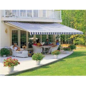 6ft/ 8ft/ 9ft/ 11ft/ 13ft Outdoor Retractable Patio Manual Shelter Awning Canopy for Window and Door