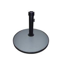 Round Concrete Parasol Base – Grey